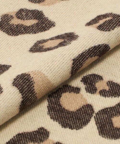 green label relaxing / グリーンレーベル リラクシング マフラー・ショール・スヌード・ストール | レオパード ジャガード ストール | 詳細7