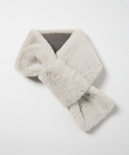 green label relaxing / グリーンレーベル リラクシング マフラー・ショール・スヌード・ストール | フェイクファー リバーシブル マフラー | 詳細7