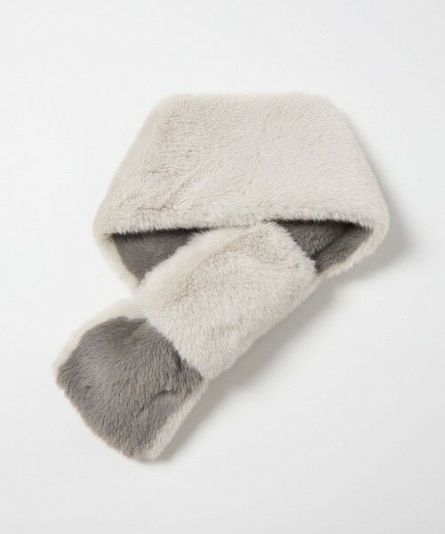 green label relaxing / グリーンレーベル リラクシング マフラー・ショール・スヌード・ストール | フェイクファー リバーシブル マフラー | 詳細8