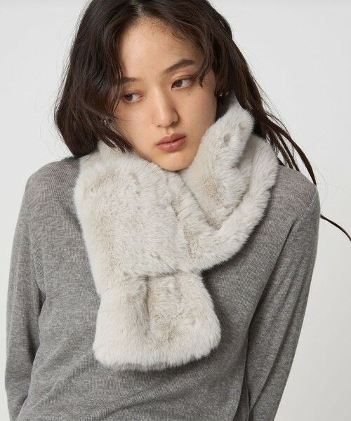 green label relaxing / グリーンレーベル リラクシング マフラー・ショール・スヌード・ストール | フェイクファー リバーシブル マフラー | 詳細5
