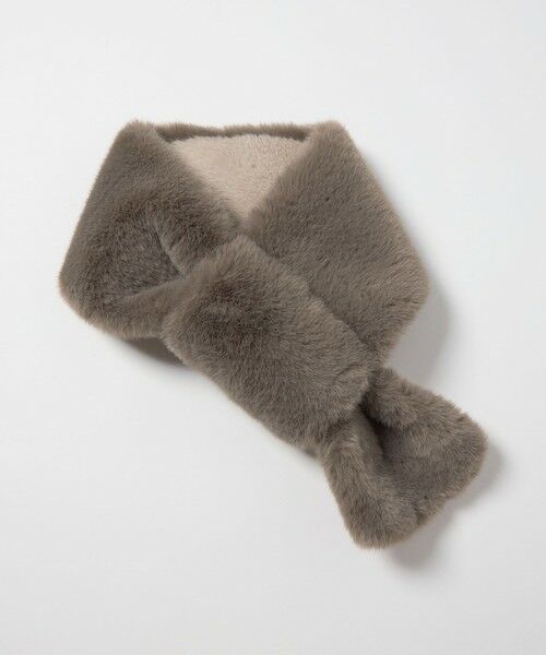 green label relaxing / グリーンレーベル リラクシング マフラー・ショール・スヌード・ストール | フェイクファー リバーシブル マフラー | 詳細16