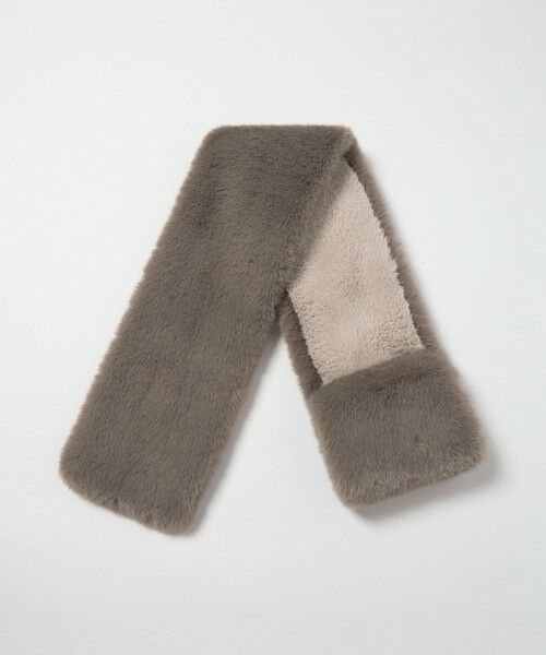 green label relaxing / グリーンレーベル リラクシング マフラー・ショール・スヌード・ストール | フェイクファー リバーシブル マフラー | 詳細17