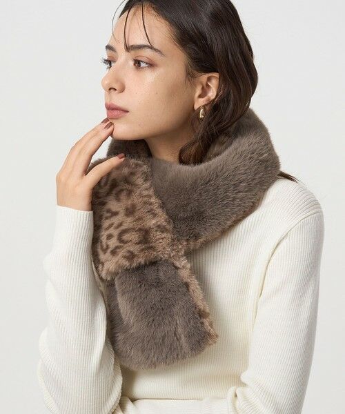 green label relaxing / グリーンレーベル リラクシング マフラー・ショール・スヌード・ストール | フェイクファー リバーシブル マフラー | 詳細21