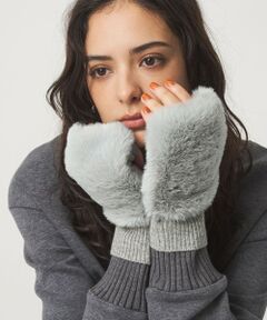 green label relaxing / グリーンレーベル リラクシング 手袋 | ＜VINCENT PRADIER＞ファーライク グローブ