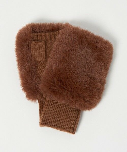 green label relaxing / グリーンレーベル リラクシング 手袋 | ＜VINCENT PRADIER＞ファーライク グローブ | 詳細7