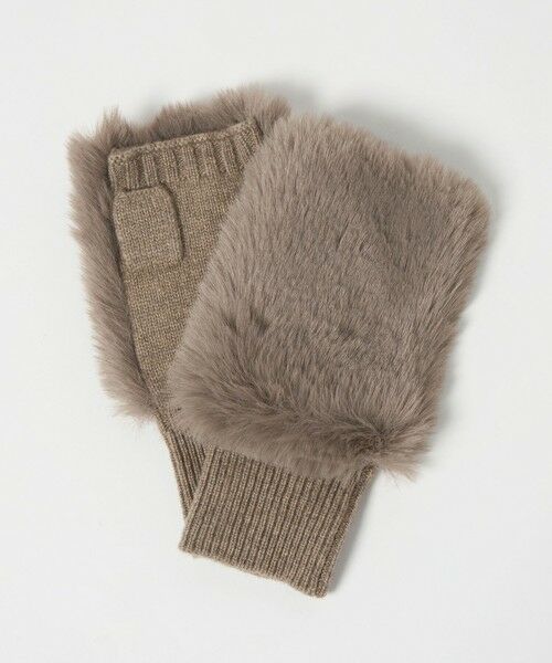 green label relaxing / グリーンレーベル リラクシング 手袋 | ＜VINCENT PRADIER＞ファーライク グローブ | 詳細11