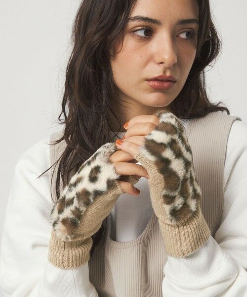 green label relaxing / グリーンレーベル リラクシング 手袋 | ＜VINCENT PRADIER＞ファーライク グローブ | 詳細18