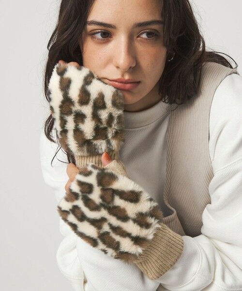 green label relaxing/グリーンレーベル リラクシング ＜VINCENT PRADIER＞ファーライク グローブ その他1 FREE