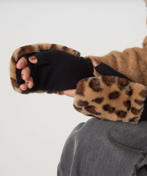 green label relaxing / グリーンレーベル リラクシング 手袋 | ＜VINCENT PRADIER＞ファーライク グローブ | 詳細25