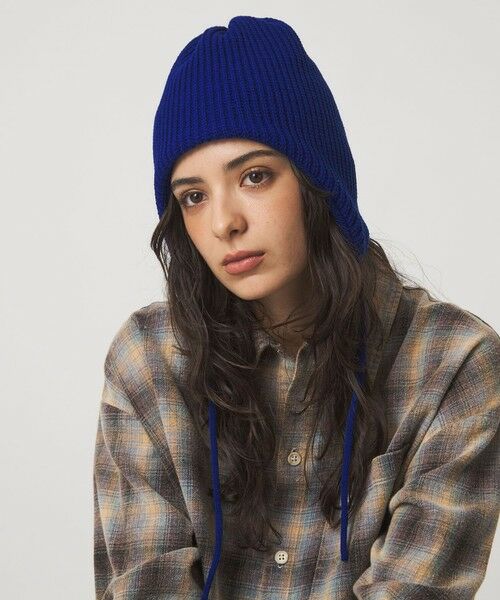 green label relaxing/グリーンレーベル リラクシング 【別注】＜INFIELDER DESIGN＞ビーニー / ニットキャップ COBALT FREE