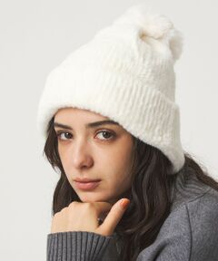 green label relaxing / グリーンレーベル リラクシング ニットキャップ | ニットシャギー ポンポンキャップ / ニットキャップ