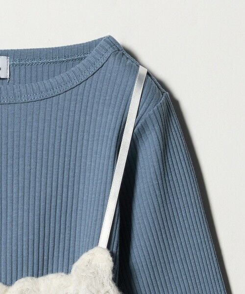 green label relaxing / グリーンレーベル リラクシング カットソー | 起毛レースキャミ×テレコロング Tシャツ セット / キッズ | 詳細21