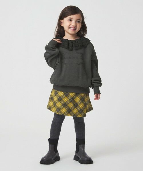 green label relaxing / グリーンレーベル リラクシング スウェット | レースエリ 裏毛プルオーバー / キッズ  100cm-160cm | 詳細3