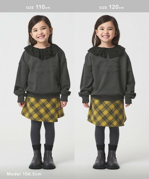 green label relaxing / グリーンレーベル リラクシング スウェット | レースエリ 裏毛プルオーバー / キッズ  100cm-160cm | 詳細4