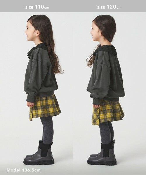 green label relaxing / グリーンレーベル リラクシング スウェット | レースエリ 裏毛プルオーバー / キッズ  100cm-160cm | 詳細5