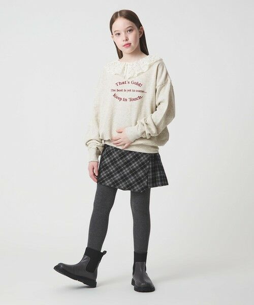 green label relaxing / グリーンレーベル リラクシング スウェット | レースエリ 裏毛プルオーバー / キッズ  100cm-160cm | 詳細19