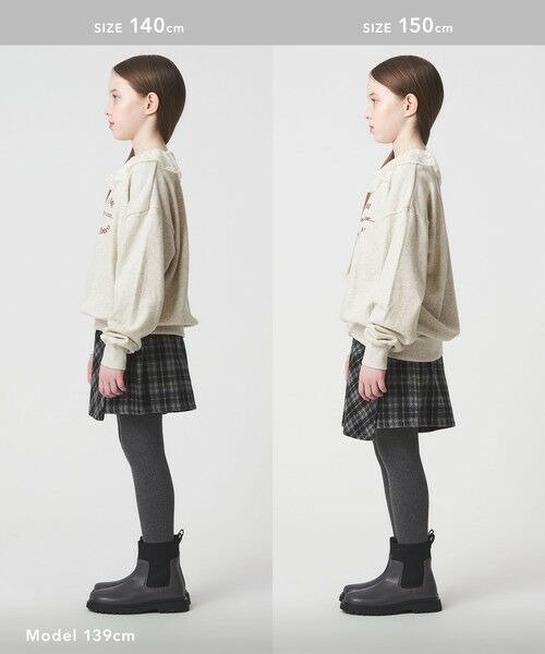 green label relaxing / グリーンレーベル リラクシング スウェット | レースエリ 裏毛プルオーバー / キッズ  100cm-160cm | 詳細21