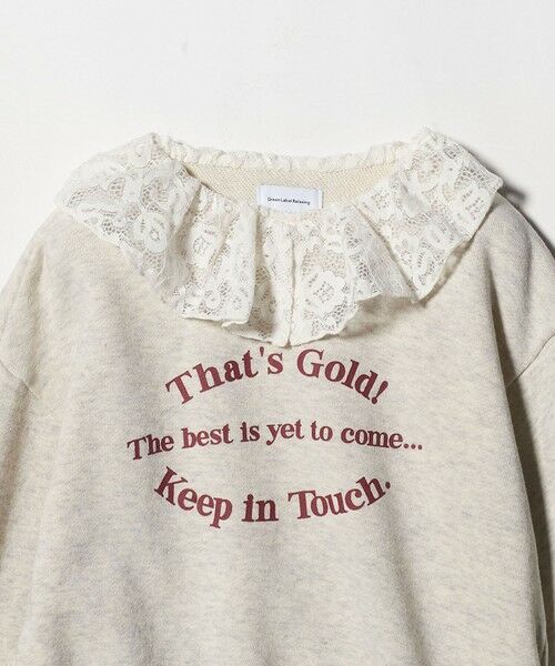 green label relaxing / グリーンレーベル リラクシング スウェット | レースエリ 裏毛プルオーバー / キッズ  100cm-160cm | 詳細25