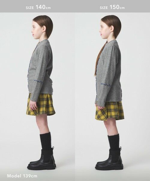 green label relaxing / グリーンレーベル リラクシング カットソー | 配色メロー起毛 テレコトップス / キッズ  100cm-160cm | 詳細13