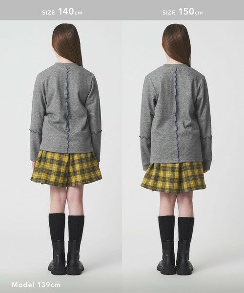 green label relaxing / グリーンレーベル リラクシング カットソー | 配色メロー起毛 テレコトップス / キッズ  100cm-160cm | 詳細14