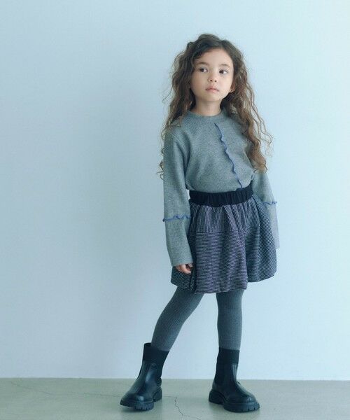 green label relaxing / グリーンレーベル リラクシング カットソー | 配色メロー起毛 テレコトップス / キッズ  100cm-160cm | 詳細9