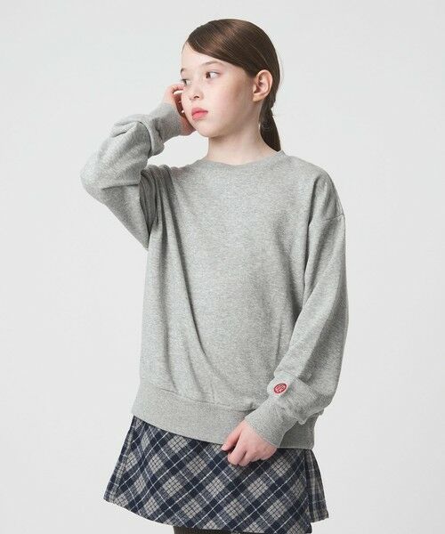 green label relaxing / グリーンレーベル リラクシング スウェット | 【WEB限定】裏毛 クルーネック プルオーバー / スウェット / トレーナー / キッズ 100cm-160cm | 詳細7