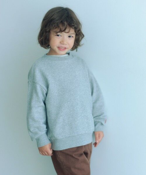 green label relaxing/グリーンレーベル リラクシング 【WEB限定】裏毛 クルーネック プルオーバー / スウェット / トレーナー / キッズ 100cm-160cm MD. GRAY 160cm green label relaxing/グリーンレーベル リラクシング 【WEB限定】裏毛 クルーネック プルオーバー / スウェット / トレーナー / キッズ 100cm-160cm MD. GRAY 160cm