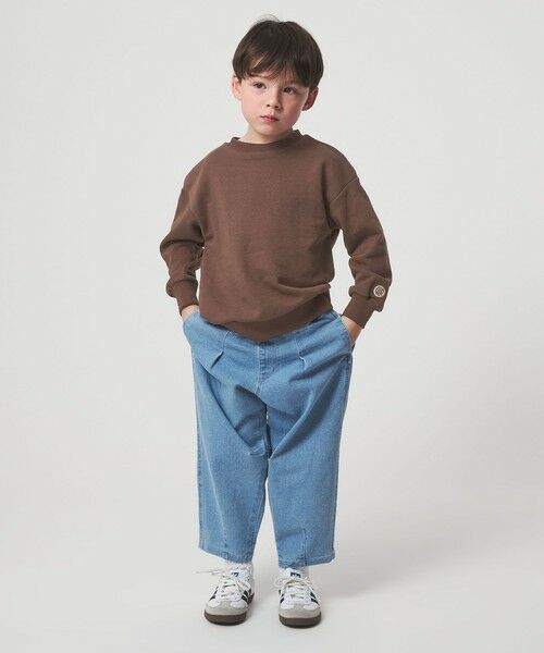 green label relaxing / グリーンレーベル リラクシング スウェット | 【WEB限定】裏毛 クルーネック プルオーバー / スウェット / トレーナー / キッズ 100cm-160cm | 詳細16