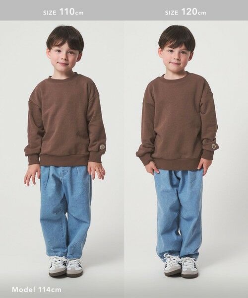 green label relaxing / グリーンレーベル リラクシング スウェット | 【WEB限定】裏毛 クルーネック プルオーバー / スウェット / トレーナー / キッズ 100cm-160cm | 詳細17