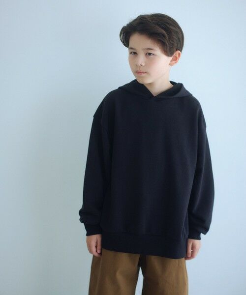 green label relaxing/グリーンレーベル リラクシング 【WEB限定】裏毛 フード プルオーバー / スウェット / トレーナー / キッズ 100cm-160cm BLACK 150cm green label relaxing/グリーンレーベル リラクシング 【WEB限定】裏毛 フード プルオーバー / スウェット / トレーナー / キッズ 100cm-160cm BLACK 150cm