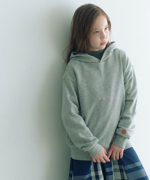 green label relaxing/グリーンレーベル リラクシング 【WEB限定】裏毛 フード プルオーバー / スウェット / トレーナー / キッズ 100cm-160cm MD. GRAY 150cm green label relaxing/グリーンレーベル リラクシング 【WEB限定】裏毛 フード プルオーバー / スウェット / トレーナー / キッズ 100cm-160cm MD. GRAY 150cm