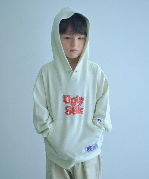 green label relaxing/グリーンレーベル リラクシング 【別注】<RUSSELL ATHLETIC>アグリースティック フーディー / パーカー / キッズ 110cm-130cm OFF WHITE 120cm green label relaxing/グリーンレーベル リラクシング 【別注】<RUSSELL ATHLETIC>アグリースティック フーディー / パーカー / キッズ 110cm-130cm OFF WHITE 120cm
