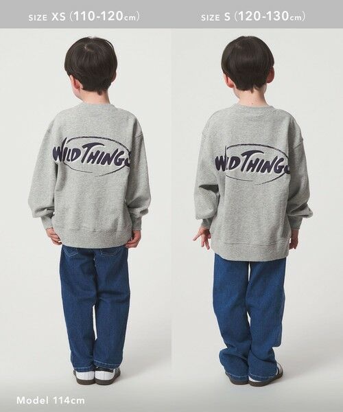 green label relaxing / グリーンレーベル リラクシング スウェット | 【別注】＜WILD THINGS＞ロゴスウェット /トレーナー / キッズ 110cm-130cm | 詳細10