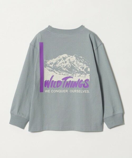 green label relaxing/グリーンレーベル リラクシング <WILD THINGS>プリント ロングTシャツ / キッズ 110cm-130cm LT. BLUE 110cm-120cm(XS) green label relaxing/グリーンレーベル リラクシング <WILD THINGS>プリント ロングTシャツ / キッズ 110cm-130cm LT. BLUE 110cm-120cm(XS)