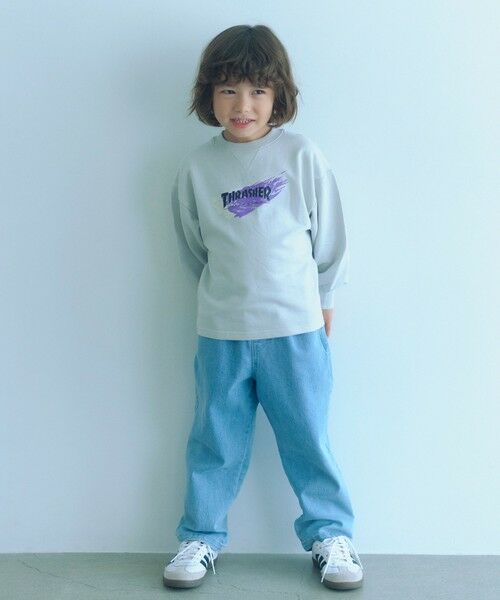 green label relaxing / グリーンレーベル リラクシング スウェット | 【別注】＜THRASHER＞プリントスウェット / トレーナー / キッズ  100cm-130cm | 詳細13