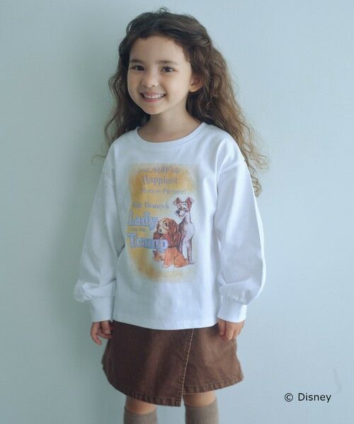 green label relaxing/グリーンレーベル リラクシング 【別注】<Disney>キャラクター 長袖スウェット / キッズ 100cm-130cm WHITE 120cm green label relaxing/グリーンレーベル リラクシング 【別注】<Disney>キャラクター 長袖スウェット / キッズ 100cm-130cm WHITE 120cm