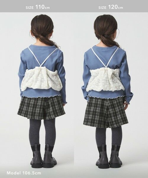 green label relaxing / グリーンレーベル リラクシング その他パンツ | チェック ラップキュロット(ブラック) / キッズ 100cm-160cm | 詳細6