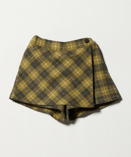 green label relaxing / グリーンレーベル リラクシング その他パンツ | チェック ラップキュロット(イエロー) / キッズ 100cm-160cm | 詳細14