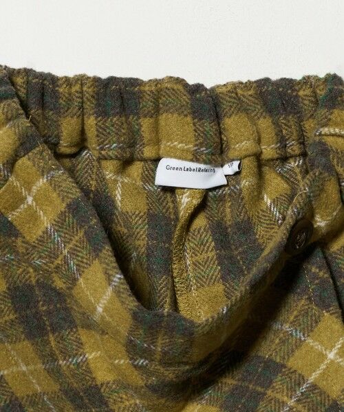 green label relaxing / グリーンレーベル リラクシング その他パンツ | チェック ラップキュロット(イエロー) / キッズ 100cm-160cm | 詳細18