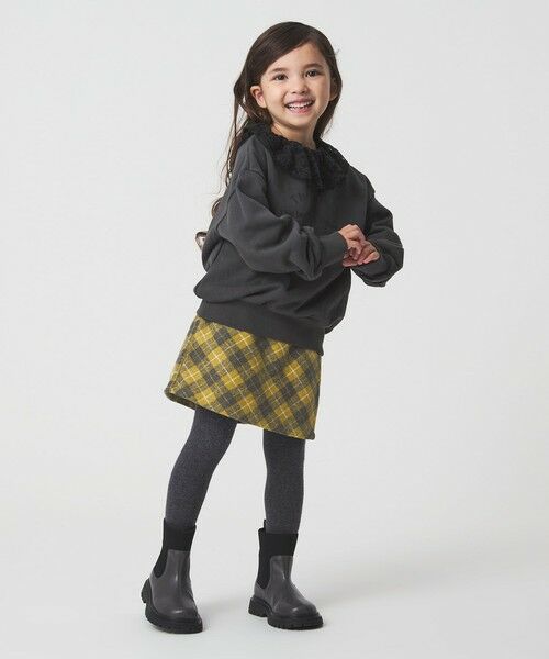 green label relaxing / グリーンレーベル リラクシング その他パンツ | チェック ラップキュロット(イエロー) / キッズ 100cm-160cm | 詳細5