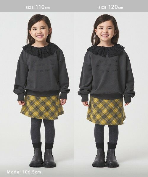 green label relaxing / グリーンレーベル リラクシング その他パンツ | チェック ラップキュロット(イエロー) / キッズ 100cm-160cm | 詳細6