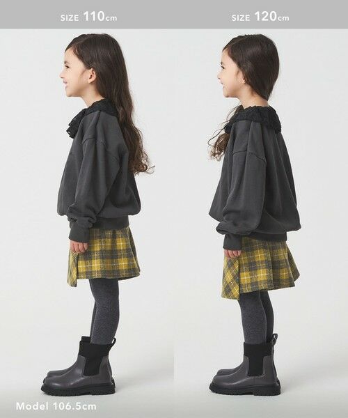 green label relaxing / グリーンレーベル リラクシング その他パンツ | チェック ラップキュロット(イエロー) / キッズ 100cm-160cm | 詳細7