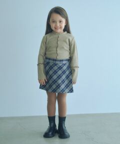 green label relaxing / グリーンレーベル リラクシング その他パンツ | チェック ラップキュロット（ネイビー） / キッズ  100cm-160cm