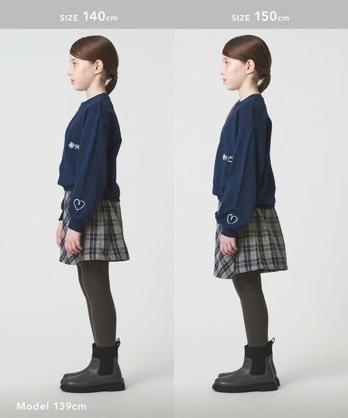 green label relaxing / グリーンレーベル リラクシング その他パンツ | チェック ラップキュロット（ネイビー） / キッズ  100cm-160cm | 詳細11