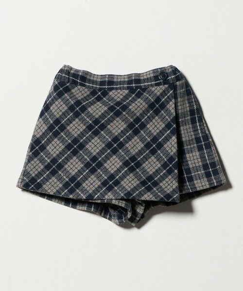 green label relaxing / グリーンレーベル リラクシング その他パンツ | チェック ラップキュロット（ネイビー） / キッズ  100cm-160cm | 詳細13