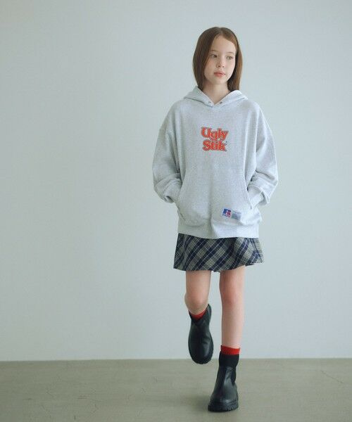 green label relaxing / グリーンレーベル リラクシング その他パンツ | チェック ラップキュロット（ネイビー） / キッズ  100cm-160cm | 詳細2