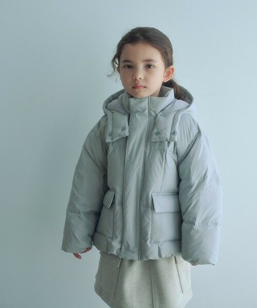 green label relaxing/グリーンレーベル リラクシング ダウンコート / キッズ 100cm-160cm LT. BLUE 140cm green label relaxing/グリーンレーベル リラクシング ダウンコート / キッズ 100cm-160cm LT. BLUE 140cm