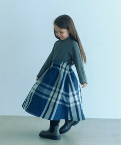 green label relaxing / グリーンレーベル リラクシング ロング・マキシ丈ワンピース | ドッキング ワンピース / キッズ  100cm-160cm