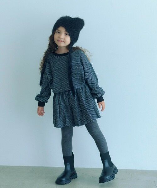 green label relaxing / グリーンレーベル リラクシング ブーツ（ロング丈） | ストレッチ リブ ショートブーツ / キッズ  17cm-23cm | 詳細1