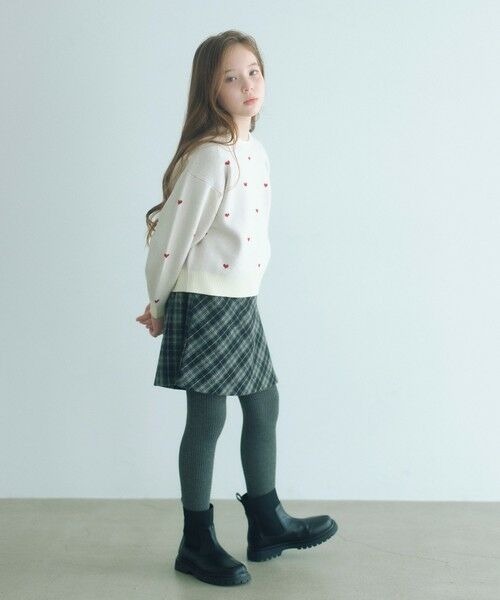 green label relaxing / グリーンレーベル リラクシング ブーツ（ロング丈） | ストレッチ リブ ショートブーツ / キッズ  17cm-23cm | 詳細2